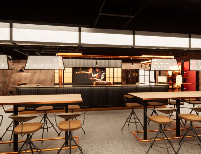 AB INBEV Prospect Inn Bar Render