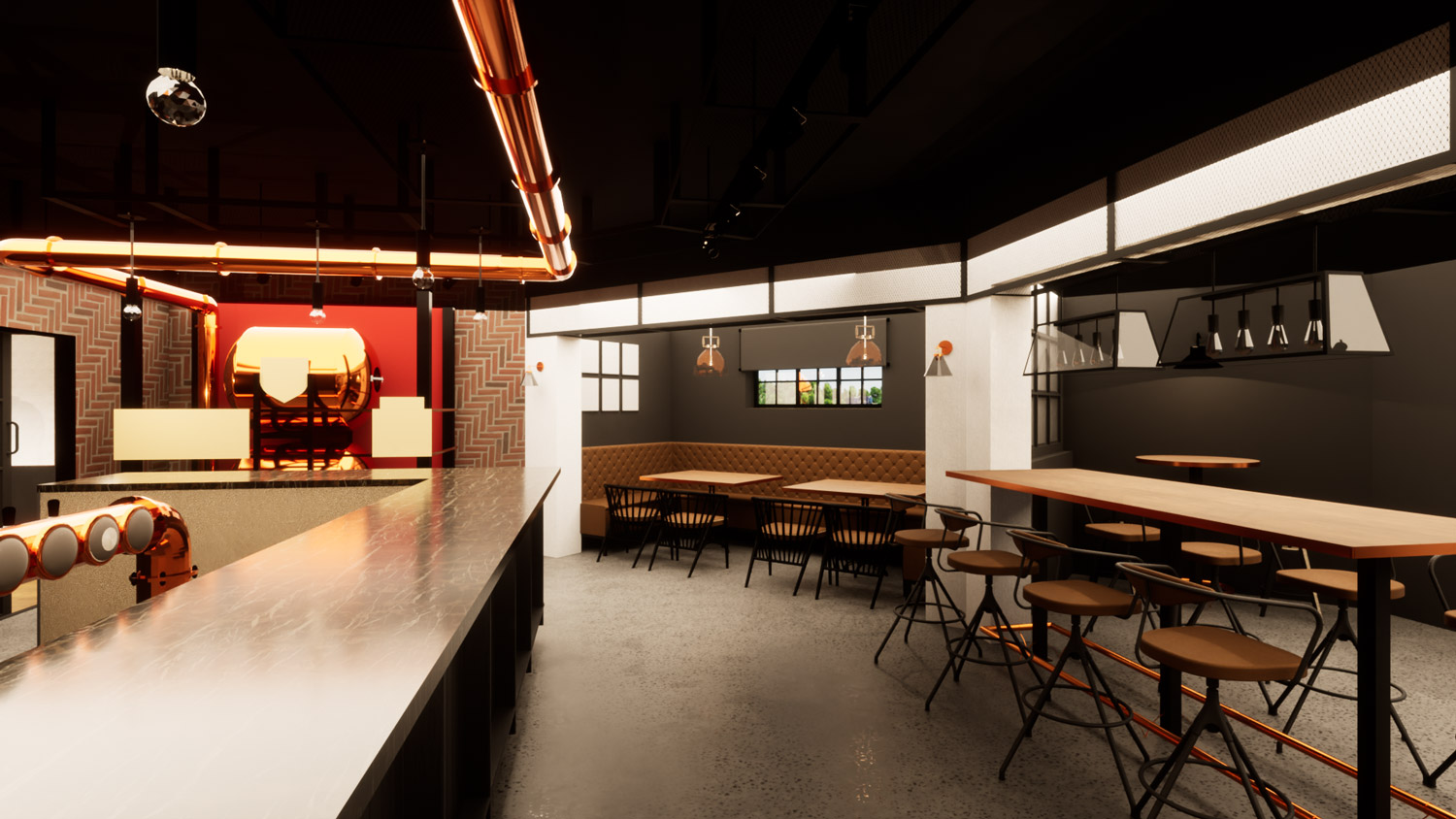 AB INBEV Prospect Inn Bar Render